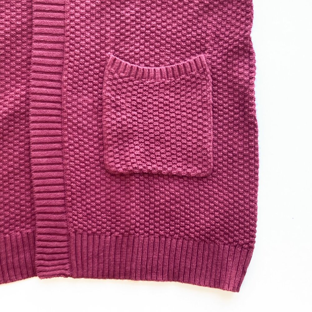Gap Cotton Shaker Cardigan Open Front Pockets NWT - Picture 9 of 12